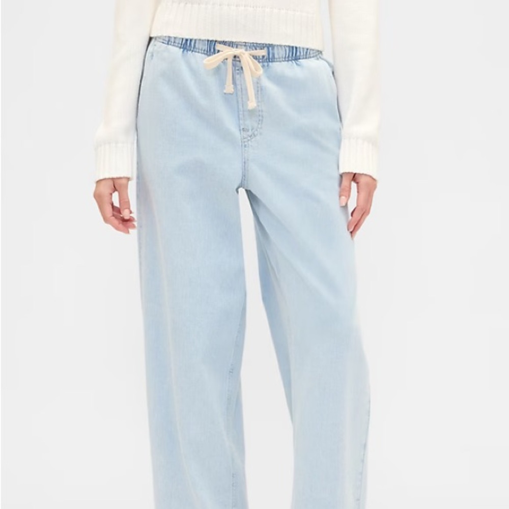 Gap Factory high rise wide leg pull on jean- S